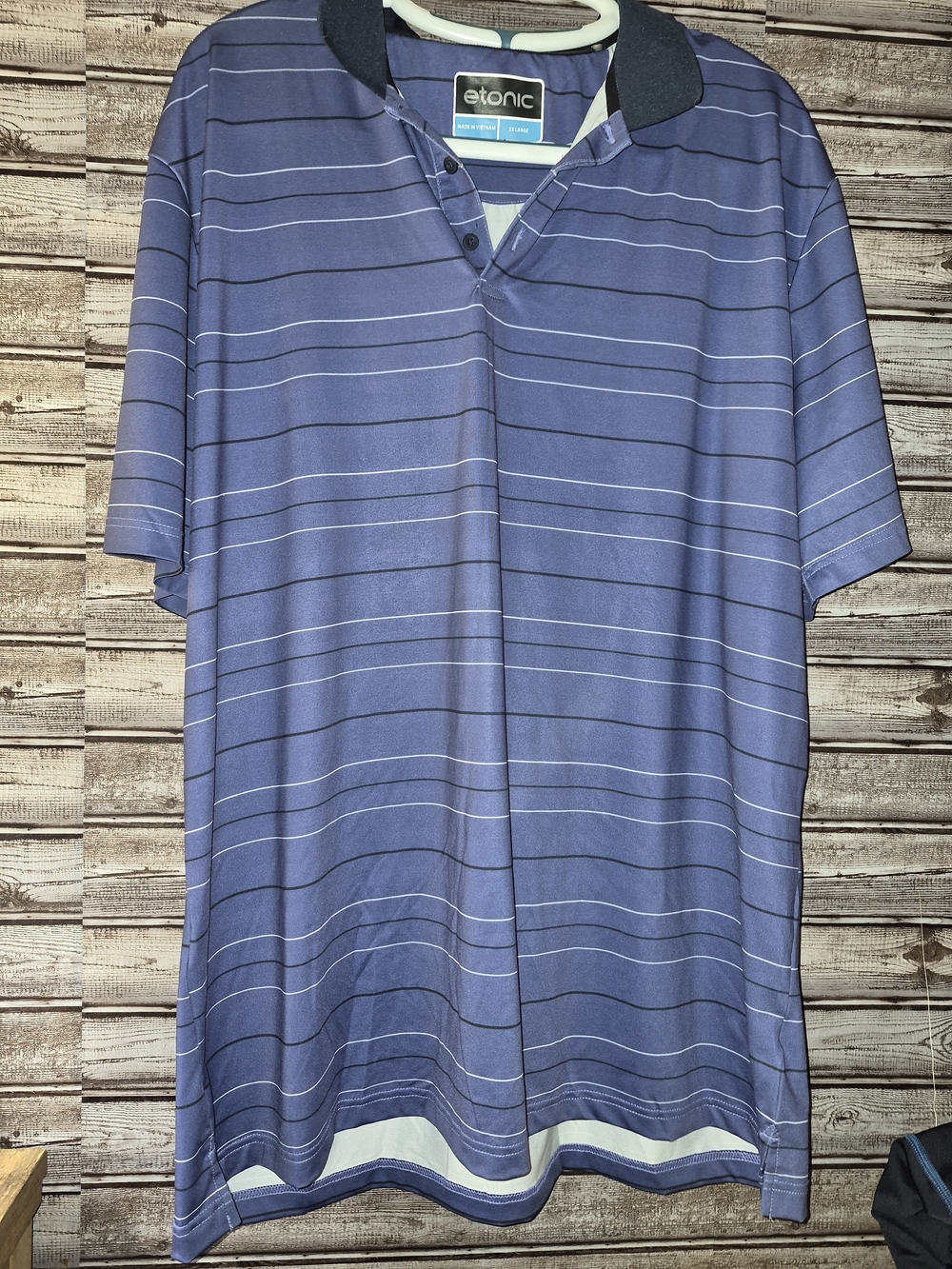 Etonic Men’s Blue Striped Polo Shirt